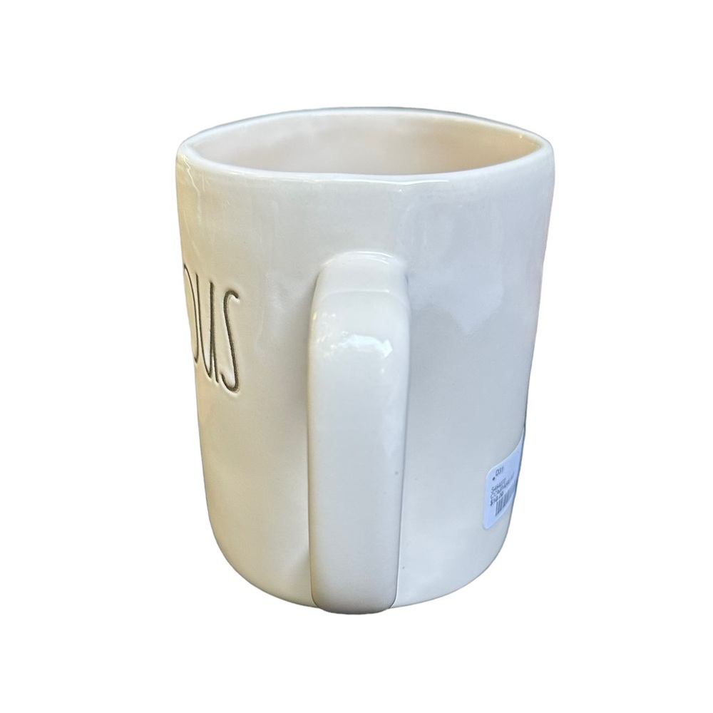 Rae Dunn BE CURIOUS Mug White with Large Long Letters Coffee Tea NWT 2018 OG - Picture 4 of 11